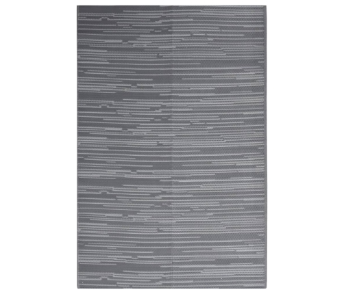 Alfombra de exterior PP gris antracita 140x200 cm