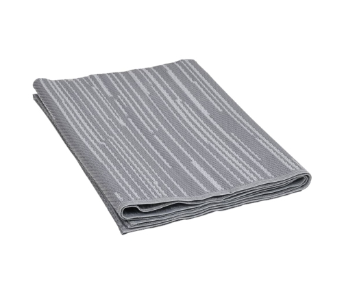 Alfombra de exterior PP gris antracita 140x200 cm