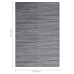 Alfombra de exterior PP gris antracita 140x200 cm