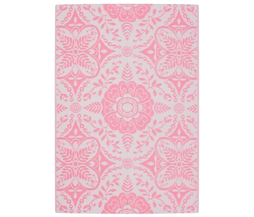 Alfombra de exterior ARAKIL PP rosa 140x200 cm