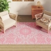 Alfombra de exterior ARAKIL PP rosa 140x200 cm