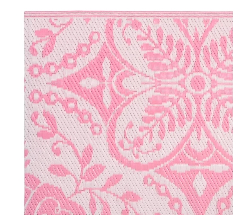 Alfombra de exterior ARAKIL PP rosa 140x200 cm