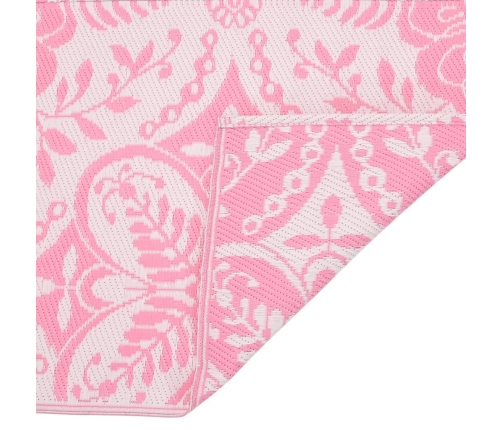 Alfombra de exterior ARAKIL PP rosa 140x200 cm