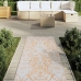 Alfombra de exterior PP naranja y blanco 80x250 cm