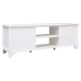 Mueble para TV madera maciza de paulownia blanco 108x30x40 cm