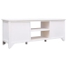 vidaXL Mueble para TV antiguo madera de paulownia blanco 108x30x40 cm