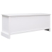 Mueble para TV madera maciza de paulownia blanca 108x30x40 cm