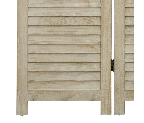 Biombo de 3 paneles de madera maciza de paulownia 105x165 cm