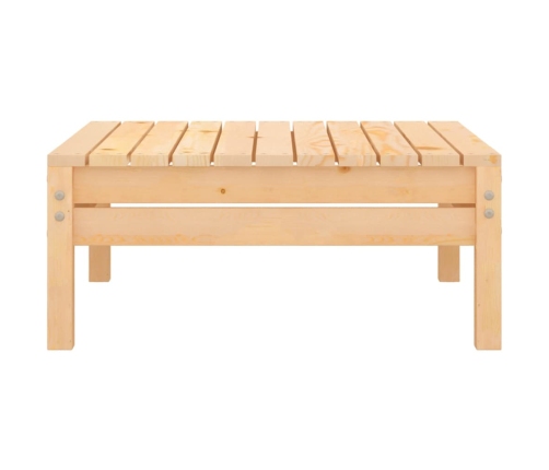 Juego de muebles de jardín 3 piezas madera maciza de pino