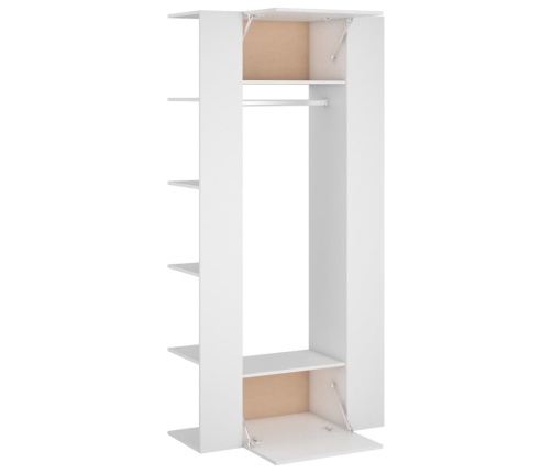 Muebles de recibidor 2 unidades madera contrachapada blanco