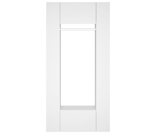 Muebles de recibidor 2 unidades madera contrachapada blanco