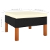 Set muebles de jardín 7 pzas ratán sintético eucalipto negro