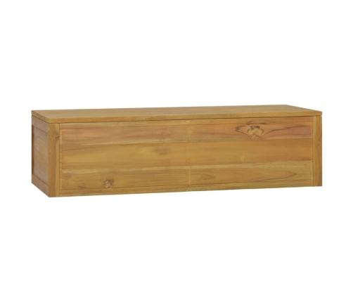 Armario de baño de pared madera maciza de teca 110x45x30 cm