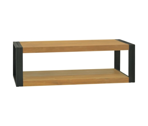 Armario de baño madera maciza de teca 120x45x35 cm