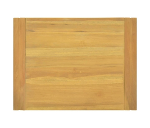 Armario de baño de pared madera maciza de teca 60x45x35 cm