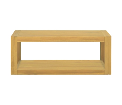 Armario de baño de pared madera maciza de teca 90x45x35 cm