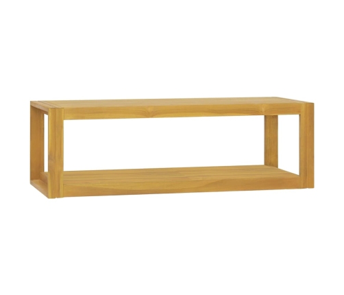 Armario de baño de pared madera maciza de teca 110x45x35 cm