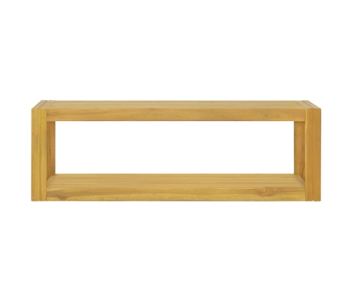 Armario de baño de pared madera maciza de teca 110x45x35 cm