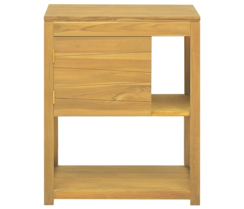 Mueble de baño madera maciza de teca 60x40x75 cm