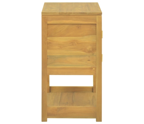 Mueble de baño madera maciza de teca 60x40x75 cm