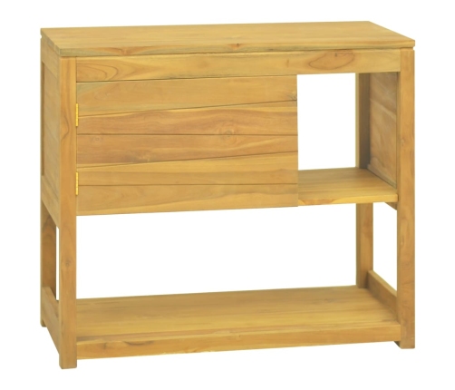 Armario de baño madera maciza de teca 85x40x75 cm