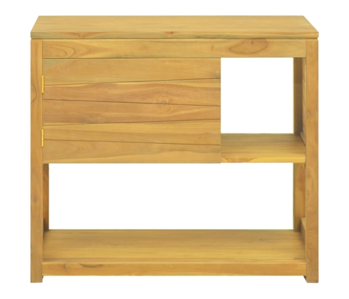 Armario de baño madera maciza de teca 85x40x75 cm