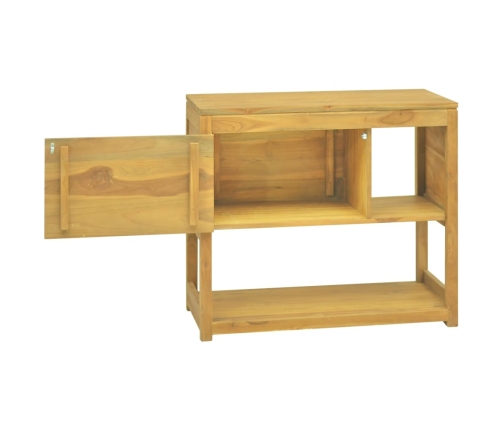 Armario de baño madera maciza de teca 85x40x75 cm