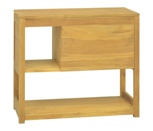 Armario de baño madera maciza de teca 85x40x75 cm