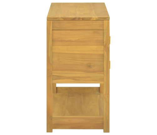 Armario de baño madera maciza de teca 85x40x75 cm