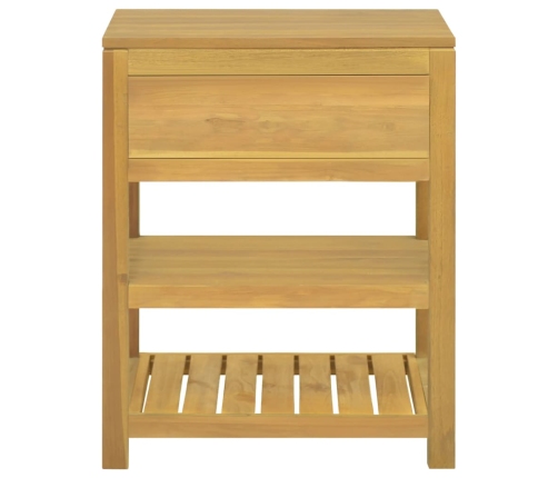 Armario de baño madera maciza de teca 60x45x75 cm