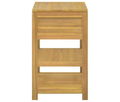 Armario de baño madera maciza de teca 60x45x75 cm