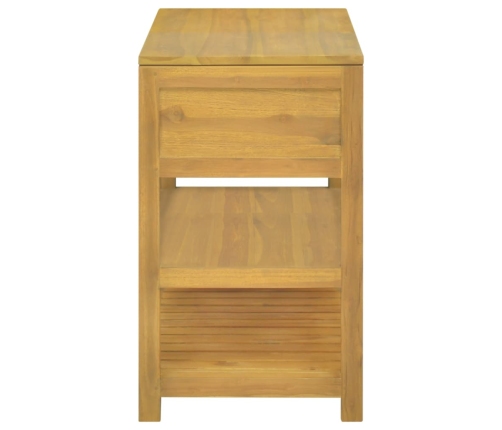 Armario de baño madera maciza de teca 90x45x75 cm