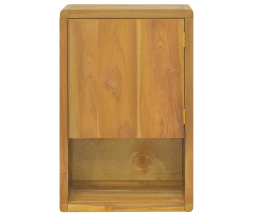 Armario de baño de pared madera maciza de teca 45x30x70 cm