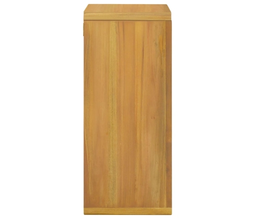 Armario de baño de pared madera maciza de teca 45x30x70 cm
