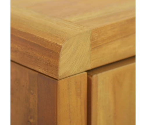 Armario de baño de pared madera maciza de teca 45x30x70 cm