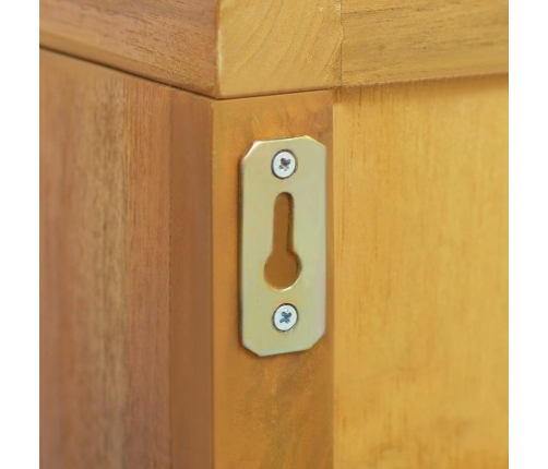 Armario de baño de pared madera maciza de teca 45x30x70 cm