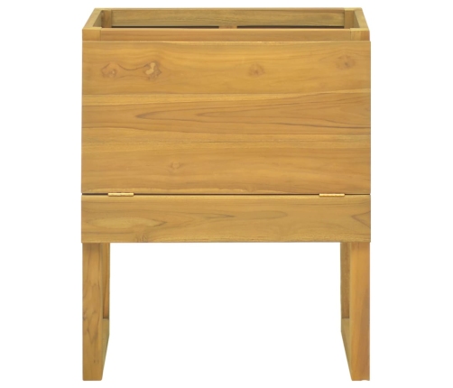 Mueble de baño madera maciza de teca 60x40x75 cm