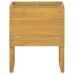 Mueble de baño madera maciza de teca 60x40x75 cm