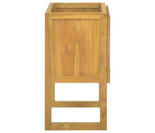 Mueble de baño madera maciza de teca 60x40x75 cm