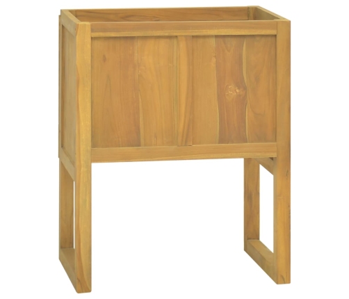 Mueble de baño madera maciza de teca 60x40x75 cm