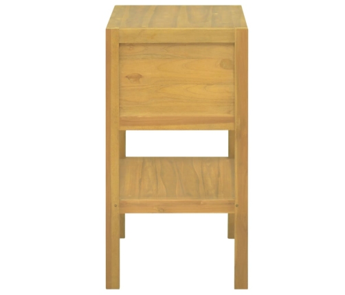 Armario de baño madera maciza de teca 60x40x75 cm