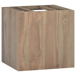 Armario de baño de pared madera maciza de teca 46x25,5x40 cm