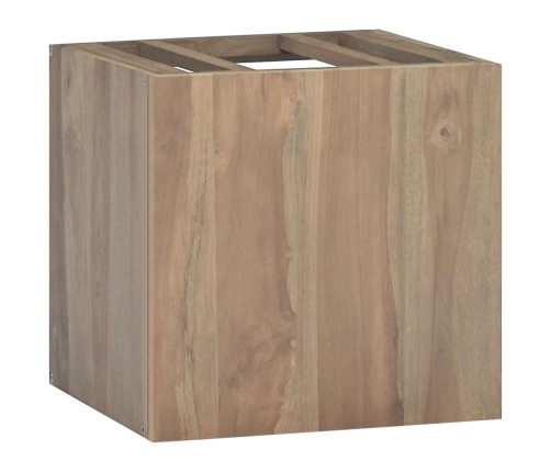 Armario de baño de pared madera maciza de teca 46x25,5x40 cm