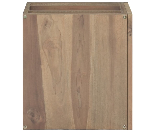 Armario de baño de pared madera maciza de teca 46x25,5x40 cm