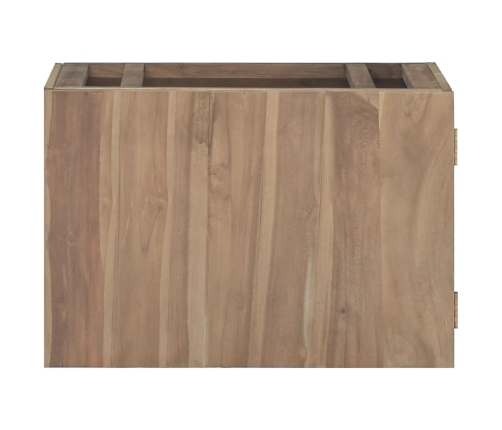 Armario de baño de pared madera maciza de teca 60x39x40 cm