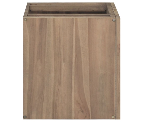 Armario de baño de pared madera maciza de teca 60x39x40 cm