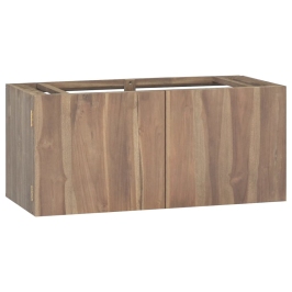 Armario de baño de pared madera maciza de teca 90x39x40 cm