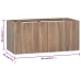 Armario de baño de pared madera maciza de teca 90x39x40 cm