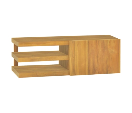 Armario de baño de pared madera maciza de teca 90x40x30 cm