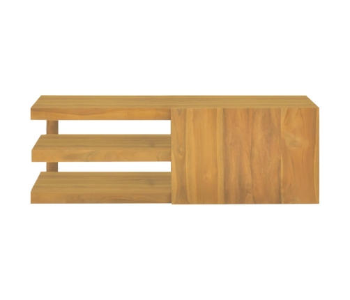 Armario de baño de pared madera maciza de teca 90x40x30 cm